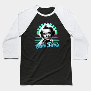 Bette davis / Sunset retro 80s Baseball T-Shirt